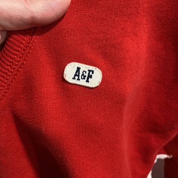 A&F Vintage Cropped V Neck Sweatshirt - Picture 4 of 10
